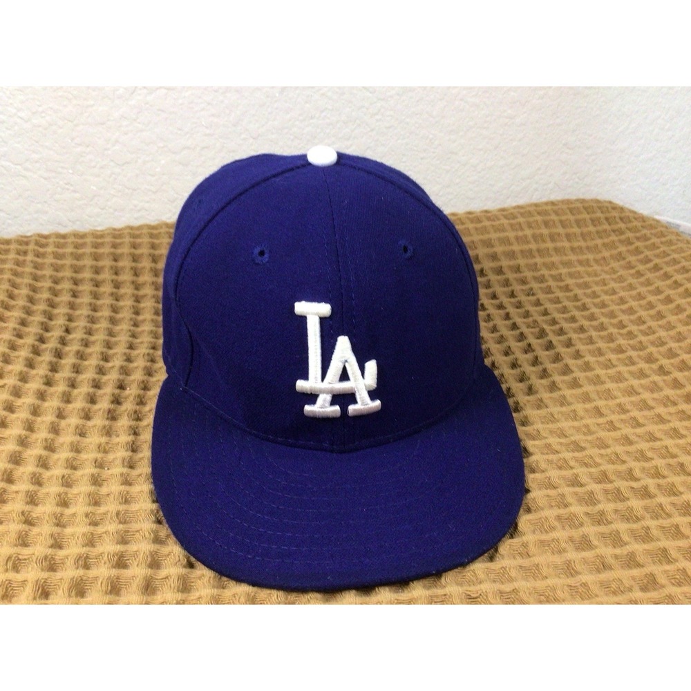 LA Dodgers Hat New Era 59FIFTY MLB Sz 7 Authentic Official On-Field Cap Fitted